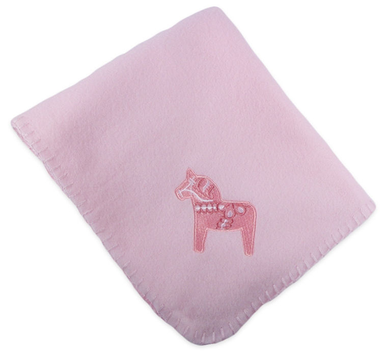 Picture of Dala Horse Fleece Blanket (Pink, 30"X36")