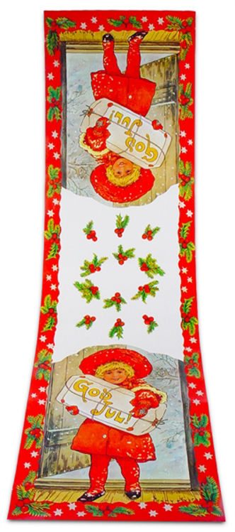 Picture of God Jul Paper Table Table Runner 10" X 34.5"