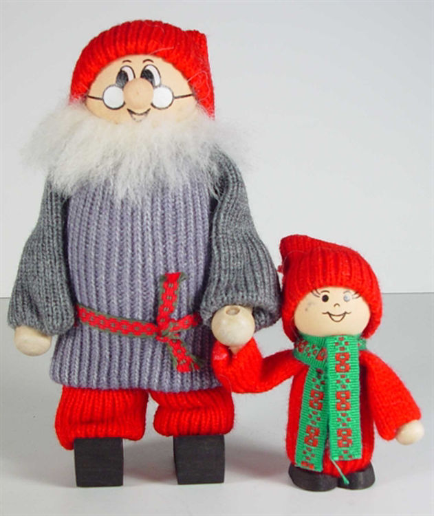 Picture of Tomtes Santa Holding Kids Hand