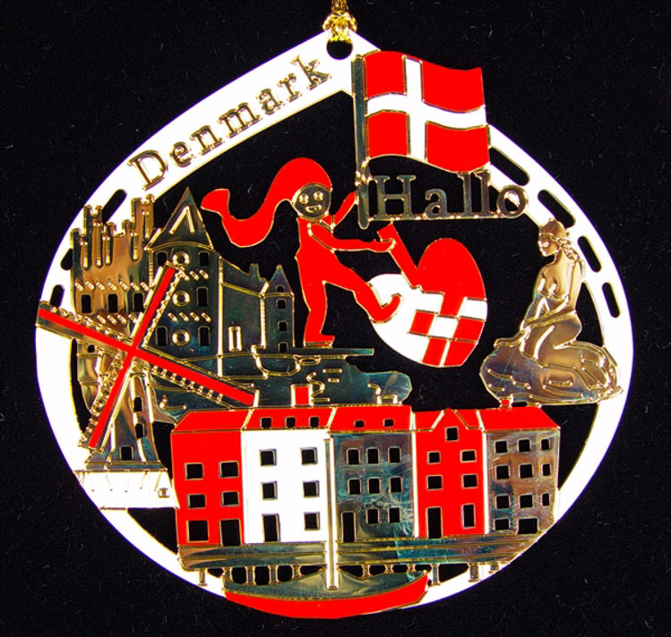 Picture of Denmark Gold Plated Ornament