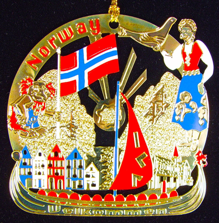 Picture of Norway Gold Plated Ornament