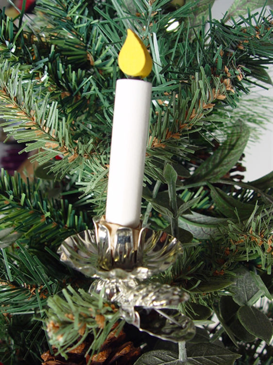 Picture of Silver Christmas Tree candle holder