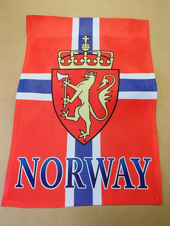 Picture of Norwegian Garden Flag with Crest