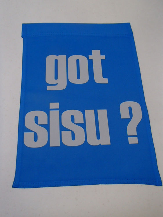 Picture of Finnish garden flag,SISU