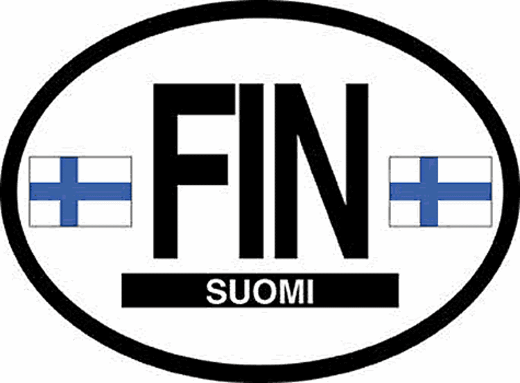 Picture of Oval Finnish sticker