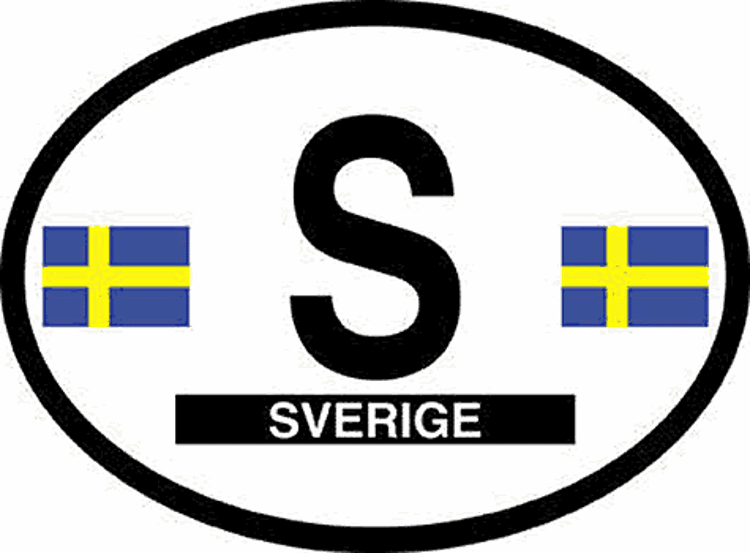 Picture of Oval Swedish sticker