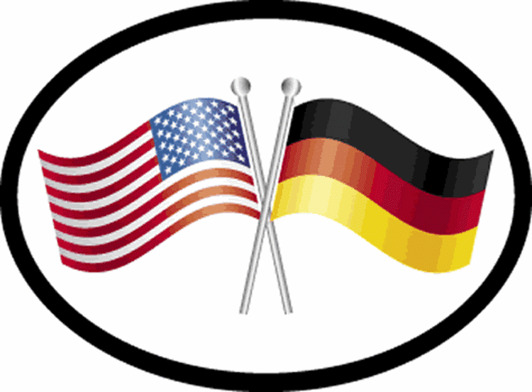 Picture of Oval German American sticker