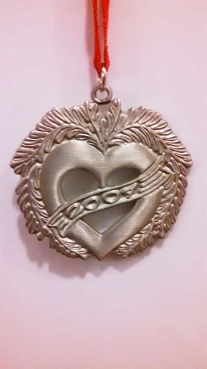 Picture of Swedish Pewter 2007 Heart Ornament