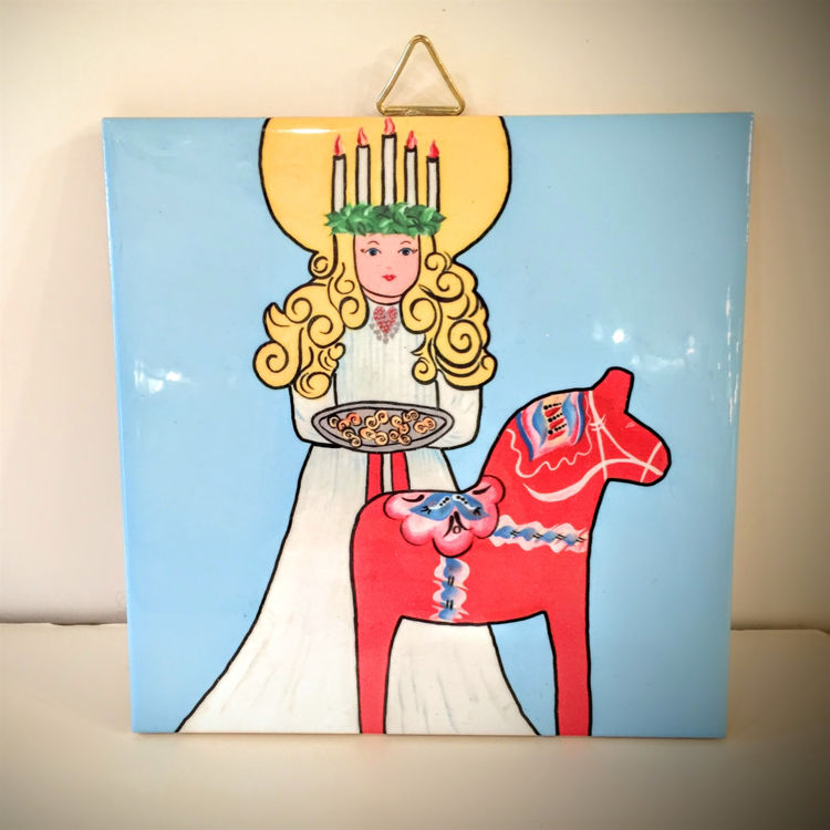 Picture of St.Lucia with Dala Ceramic Tile