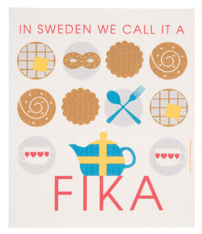 Picture of Swedish Dishcloth "Fika"