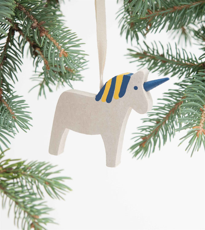 Picture of Unicorn Dala Horse Ornament