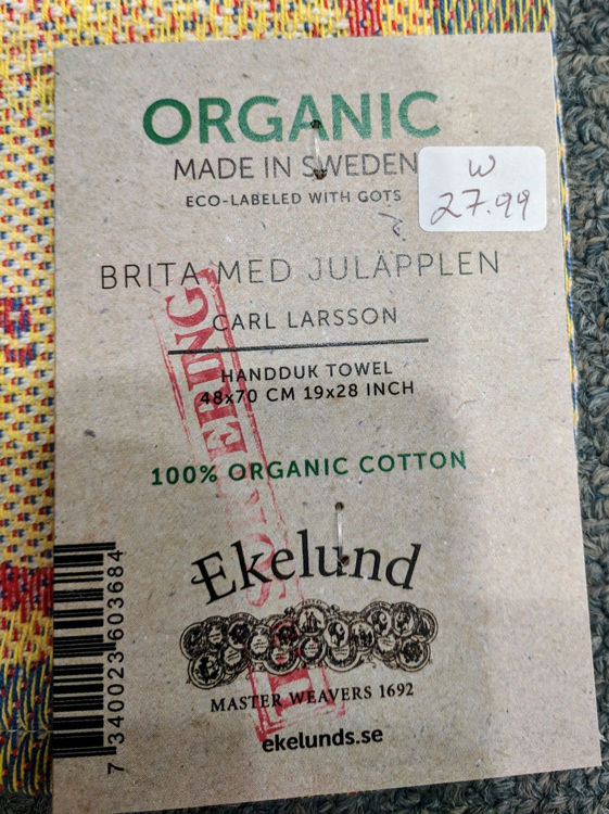 Picture of Ekelund Britamed Julapplen Linen