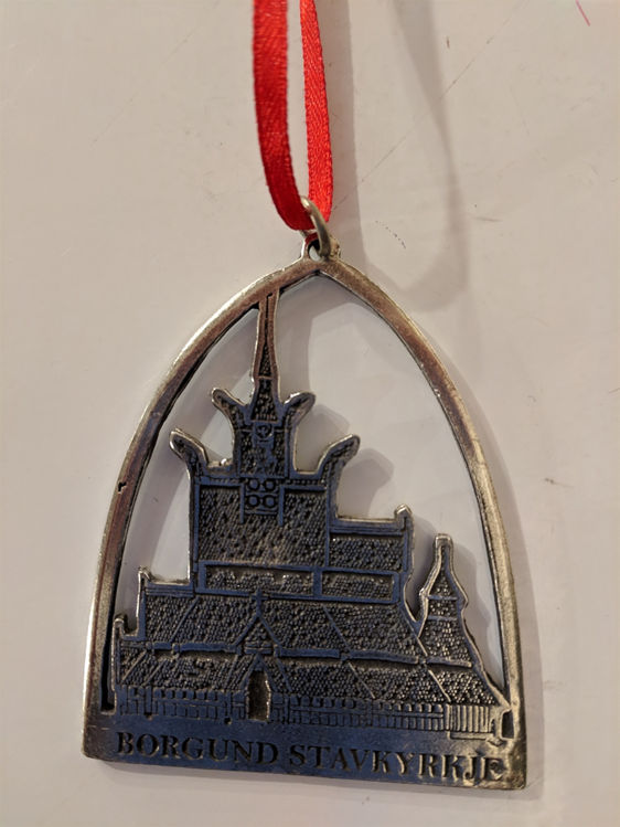 Picture of Norwegian Pewter Stave Church Ornament
