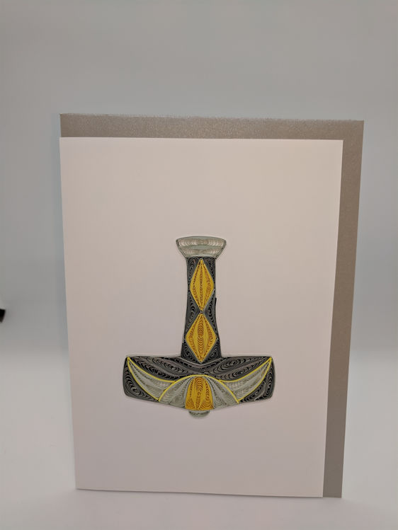 Picture of Thor's Hammer Quilling Card