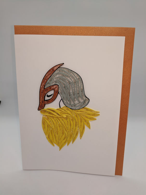 Picture of Viking Head Quilling Card