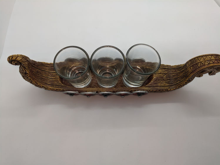 Picture of Viking Ship Shot Glass Holder