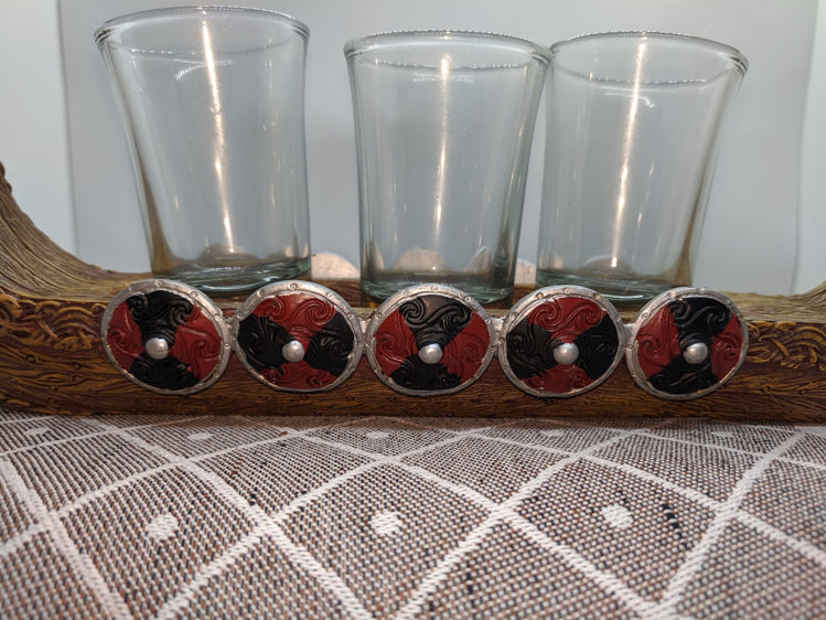 Picture of Viking Ship Shot Glass Holder