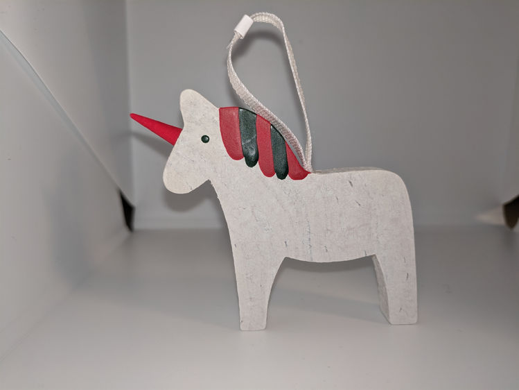 Picture of Unicorn Dala Horse Ornament