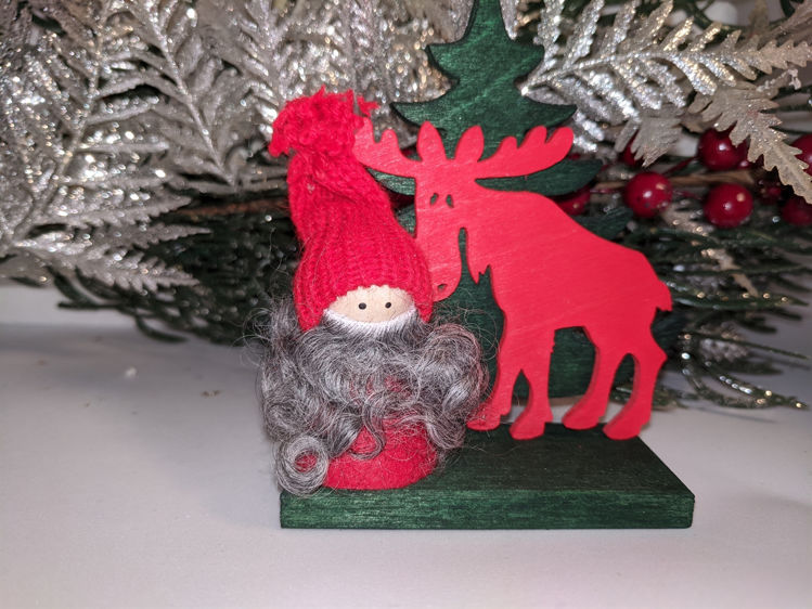 Picture of Wooden Tree w/assorted Animal & Tomte