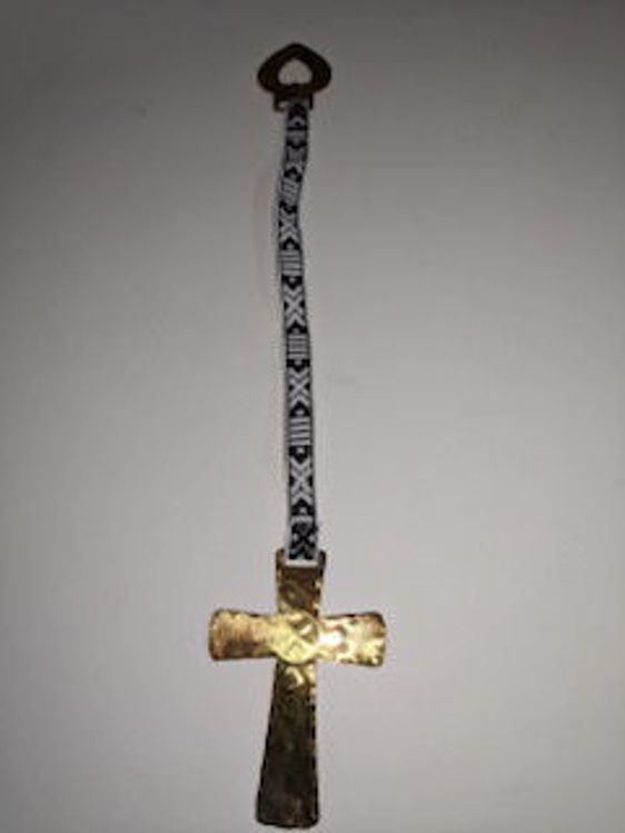 Picture of Scandinavian Bookmark with Brass Cross, 9.5"