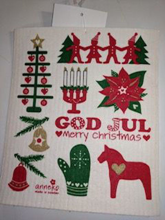 Picture of Swedish Dishcloth, God Jul
