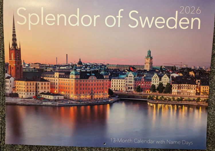 Picture of Splendor of Sweden 2026 Calendar
