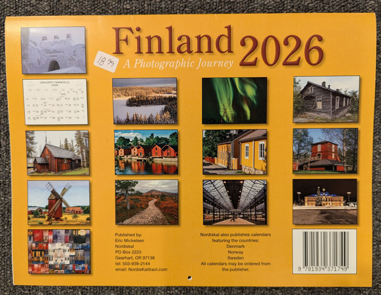Picture of Nordiskal 2026 Finnish Calendar