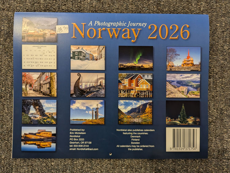 Picture of Nordiskal 2026 Norwegian Calendar