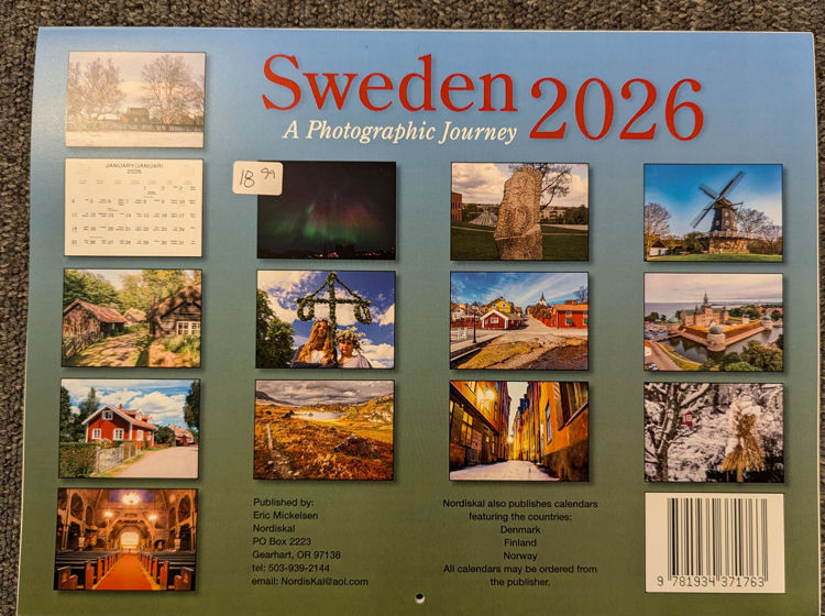 Picture of Nordiskal 2026 Swedish Calendar